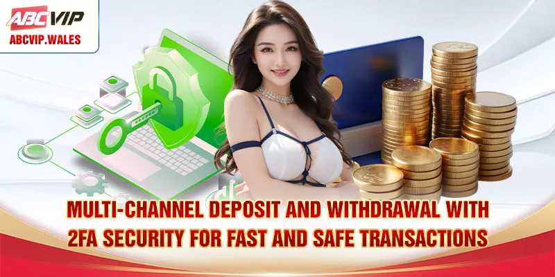 Multi-channel deposit and withdrawal with 2FA security for fast and safe transactions