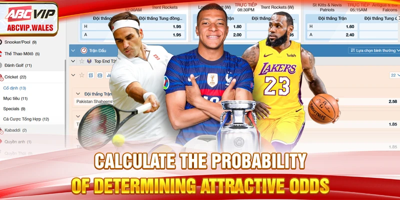 Calculate the probability of determining attractive odds