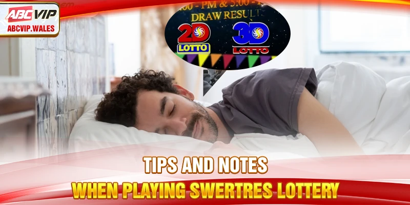Tips and notes when playing Swertres lottery